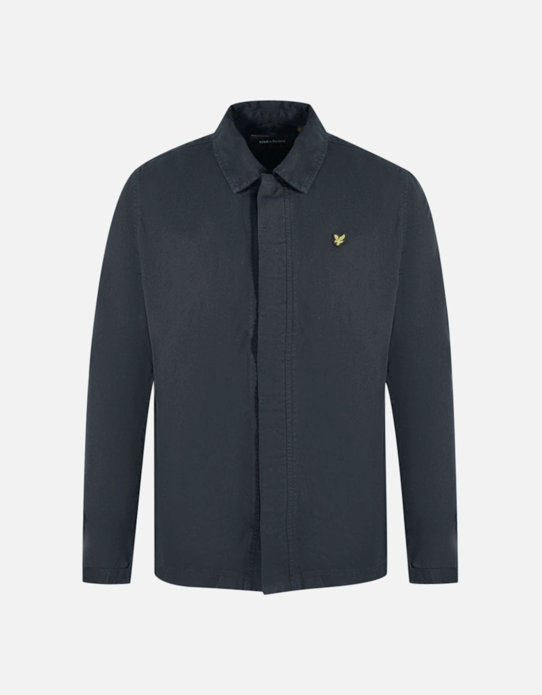 Lyle & Scott Washed Drill Black Overshirt Jacket