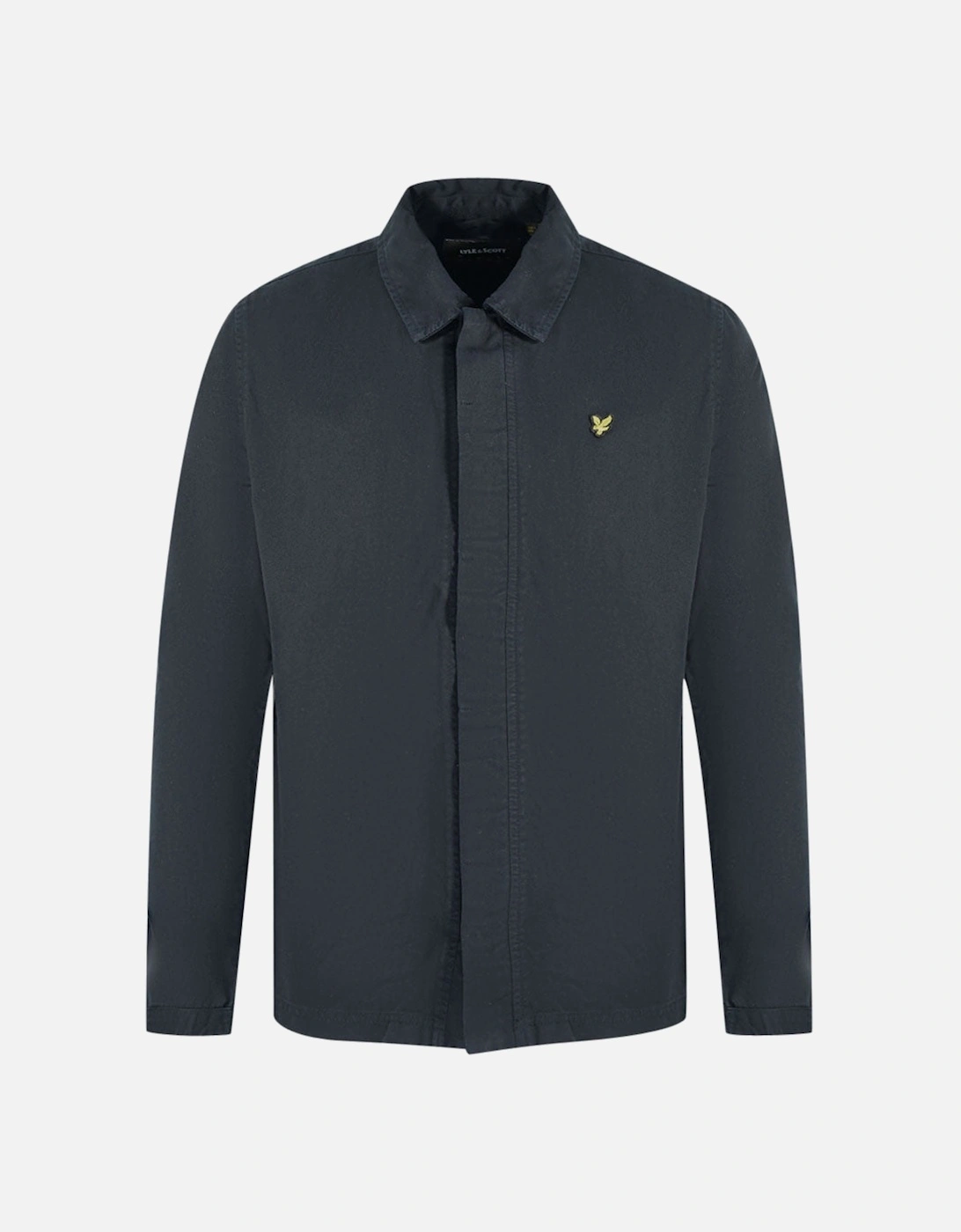 Lyle & Scott Washed Drill Black Overshirt Jacket, 3 of 2