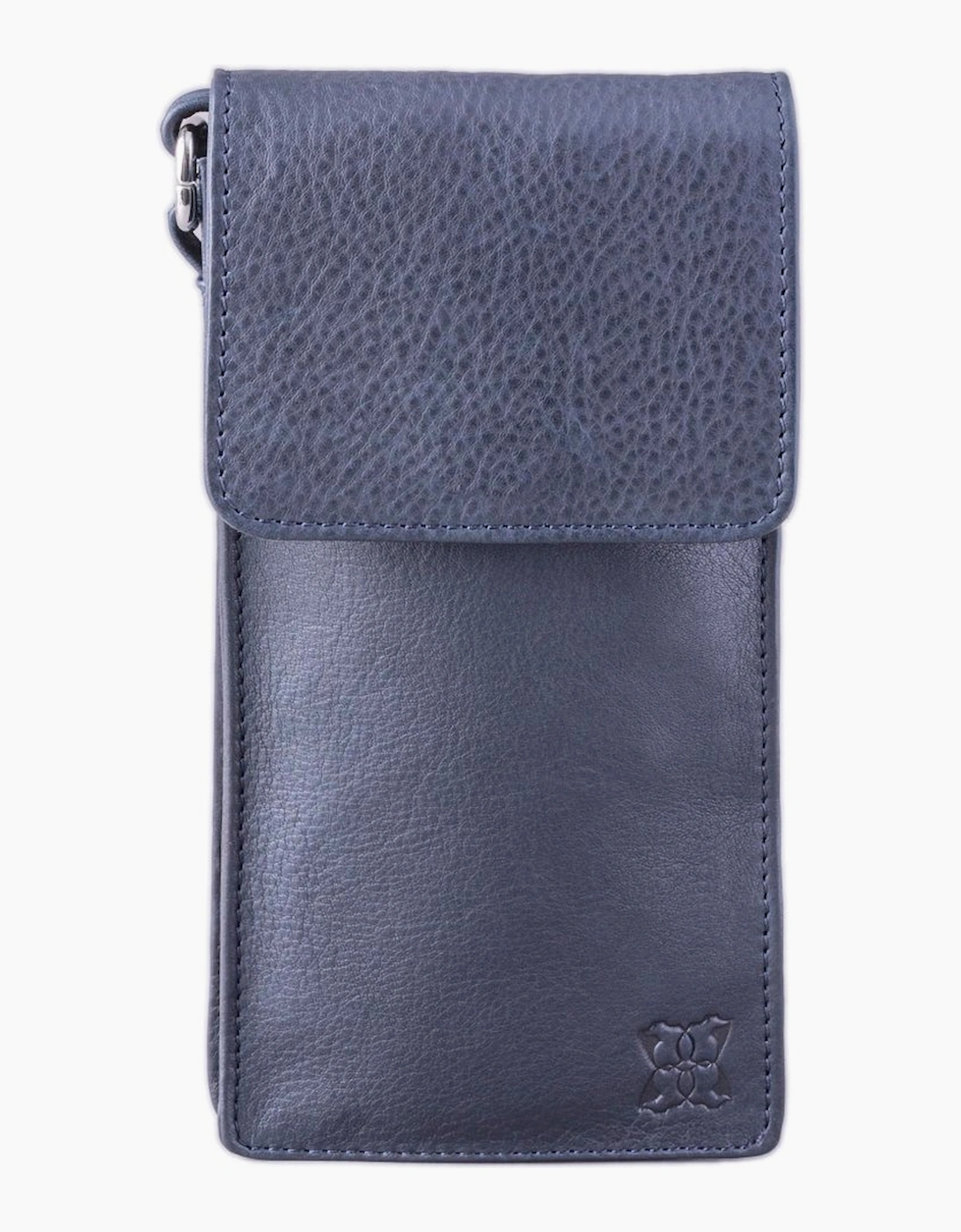 Women's Bowness Leather Crossbody Phone Pouch - Navy - Size: ONE size