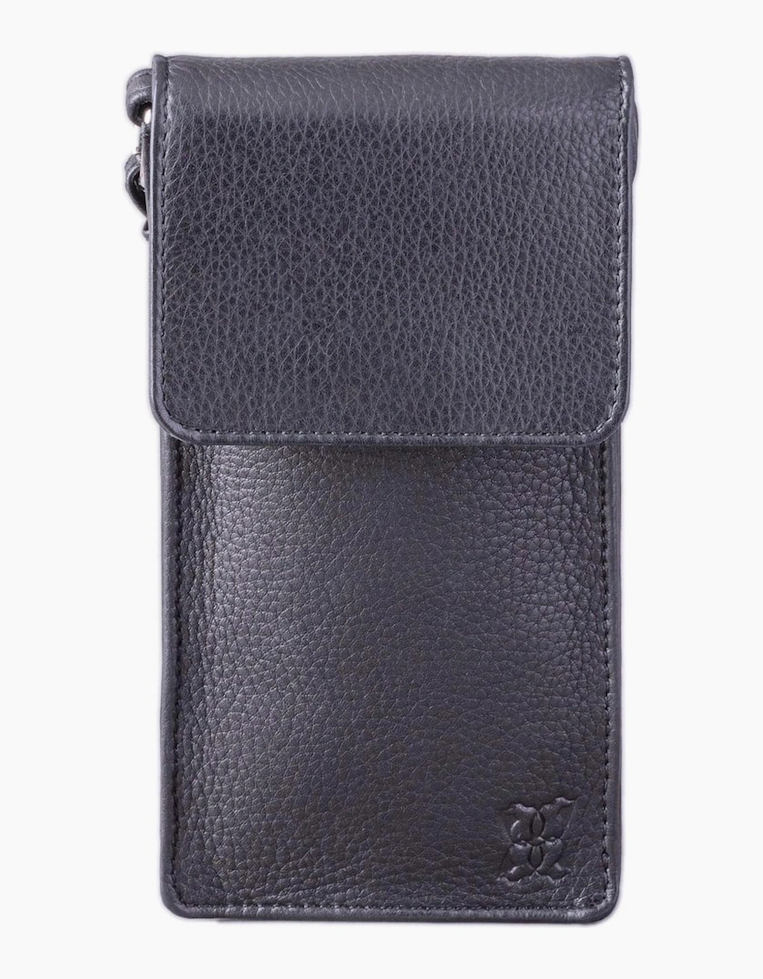 Women's Bowness Leather Crossbody Phone Pouch - Black - Size: ONE size