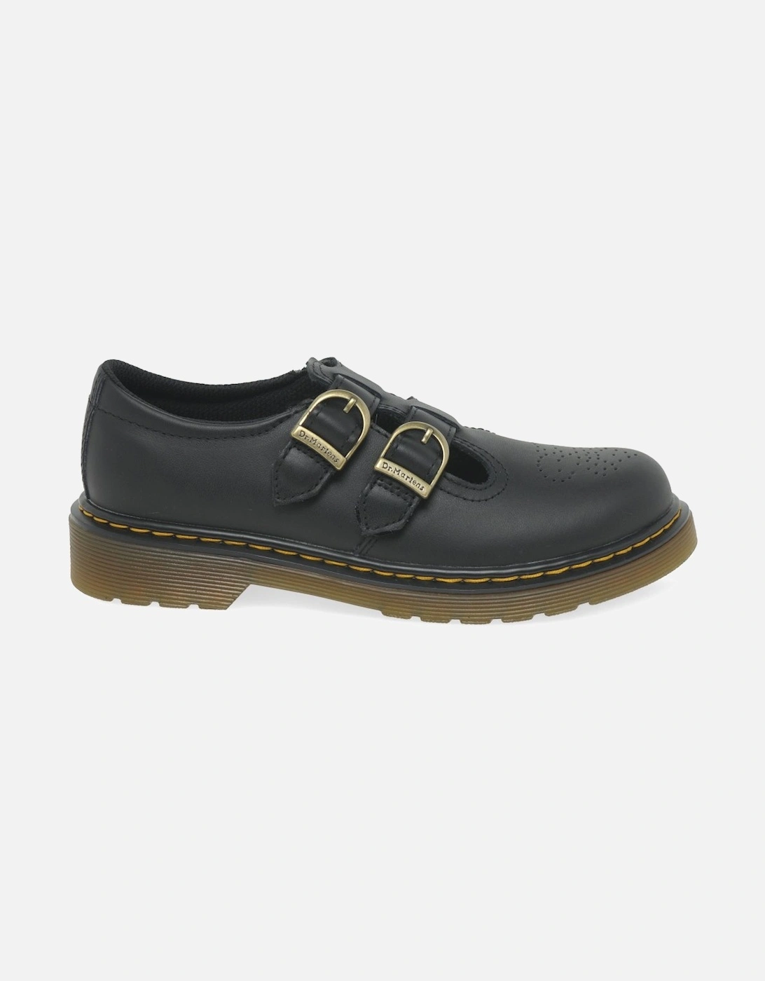 8065 Buckle Girls Junior School Shoes
