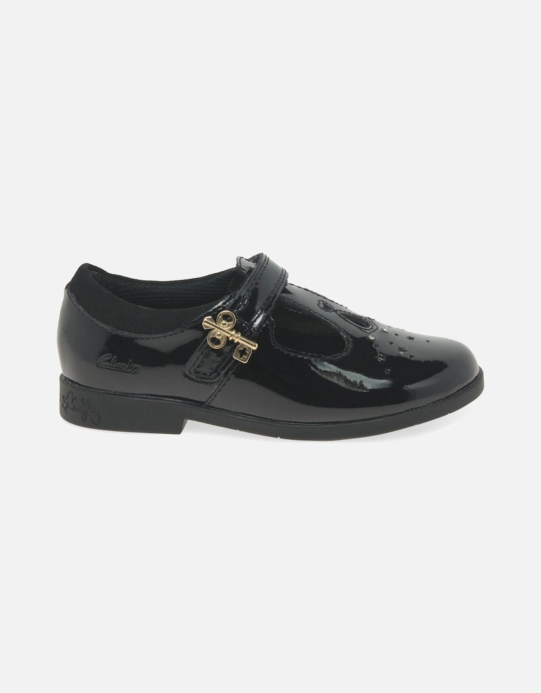 Lock Shine K Girls School Shoes