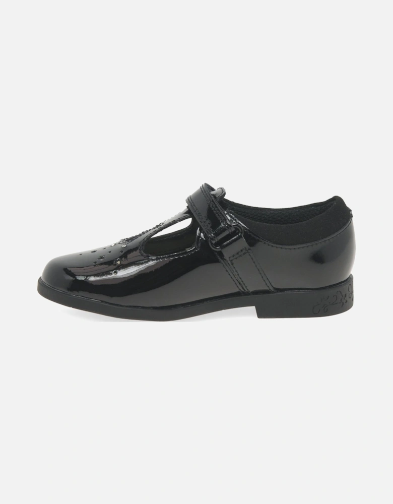 Lock Shine K Girls School Shoes