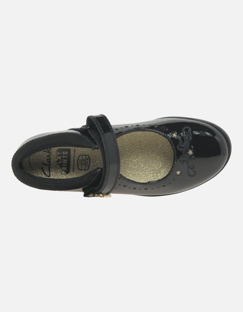 Lock Magic K Girls School Shoes