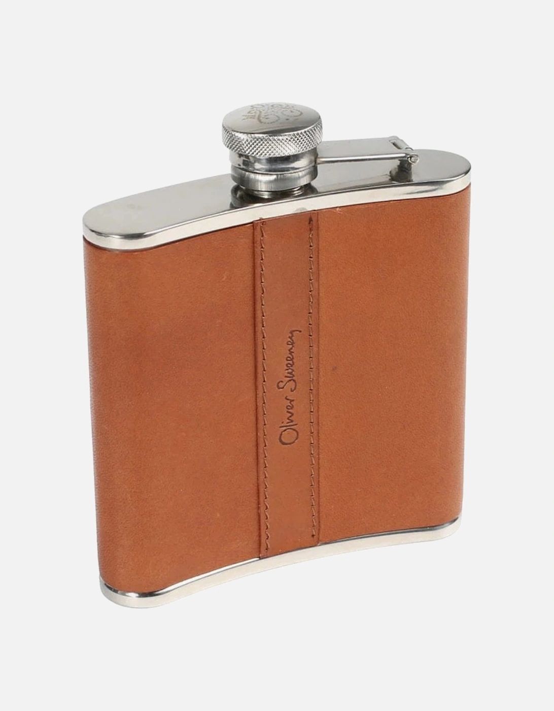 Walton Leather Bound Hip Flask