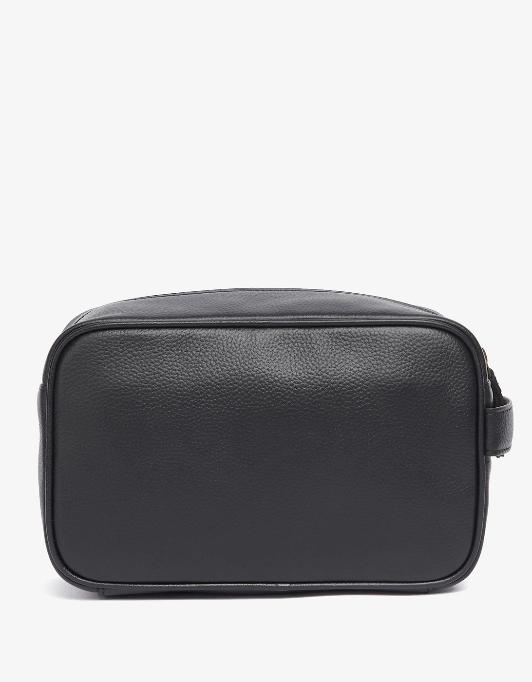 Logo Mens Leather Washbag