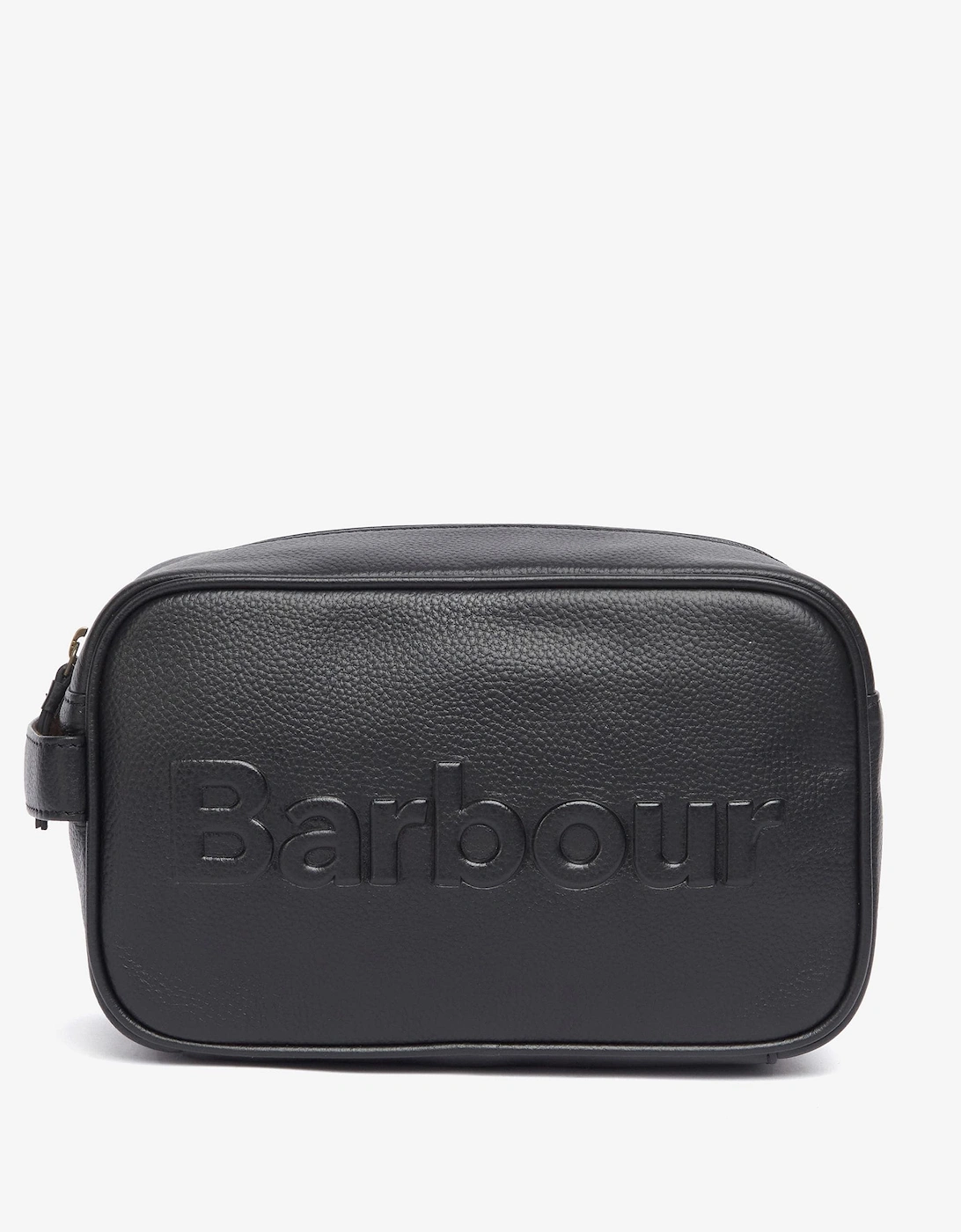 Logo Mens Leather Washbag, 6 of 5