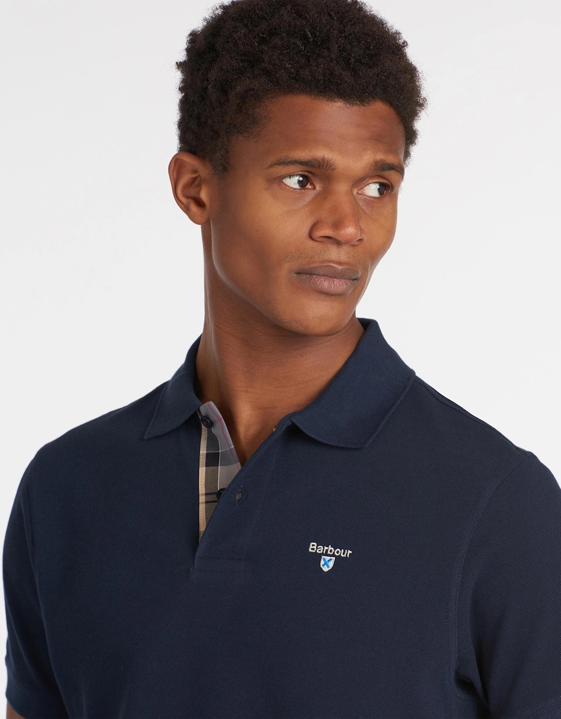 Tartan Pique Mens Polo