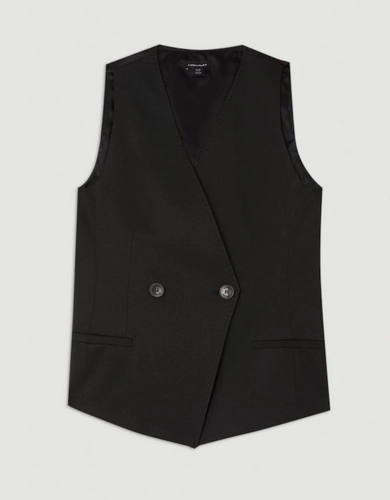Tailored Premium Twill Double Breasted Waistcoat