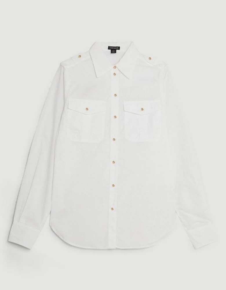 Cotton Poplin Woven Shirt