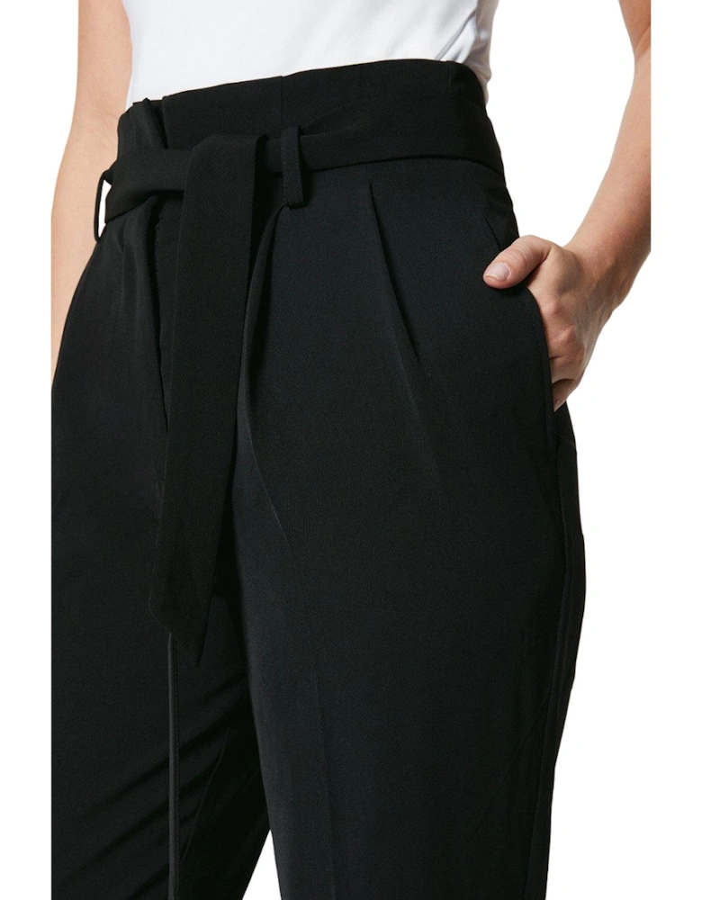 Womens/Ladies Paperbag High Waist Trousers