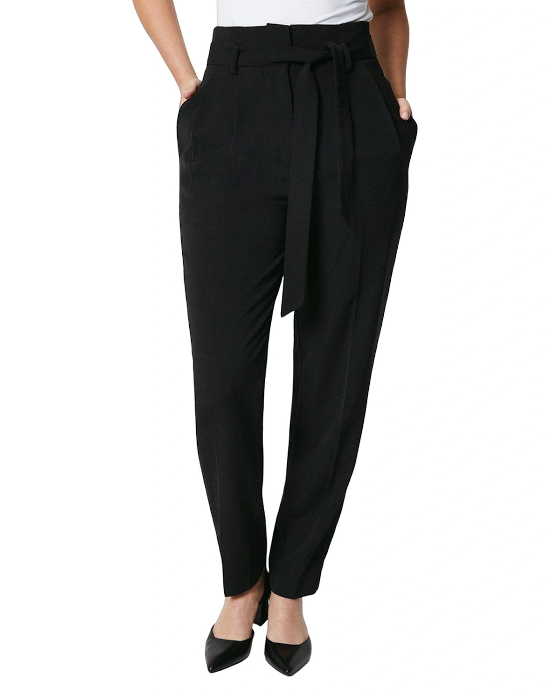 Womens/Ladies Paperbag High Waist Trousers, 5 of 4