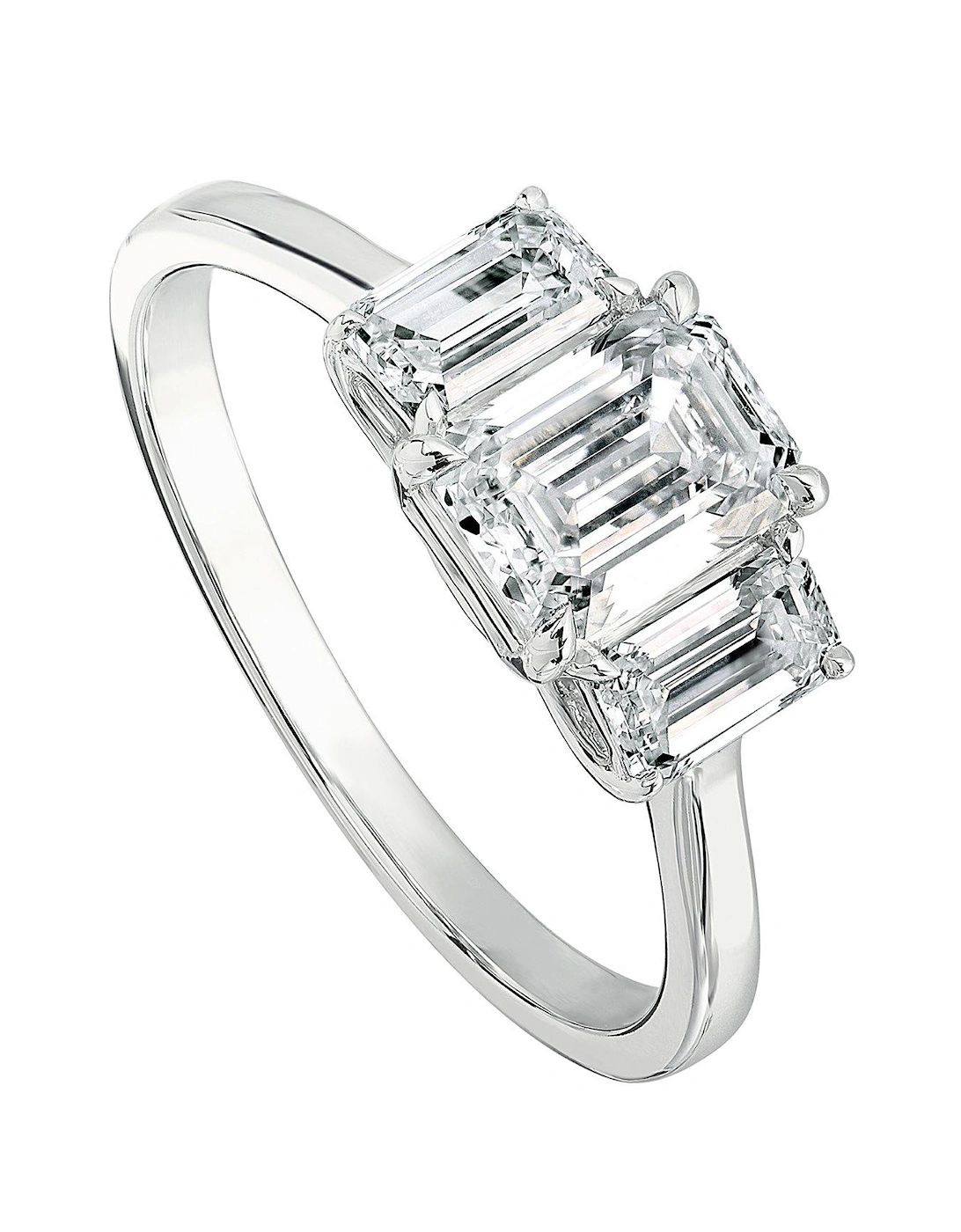 Murphy , 9ct White Gold 1.56ct tw Emerald Cut Lab Grown Diamond Ring, 2 of 1