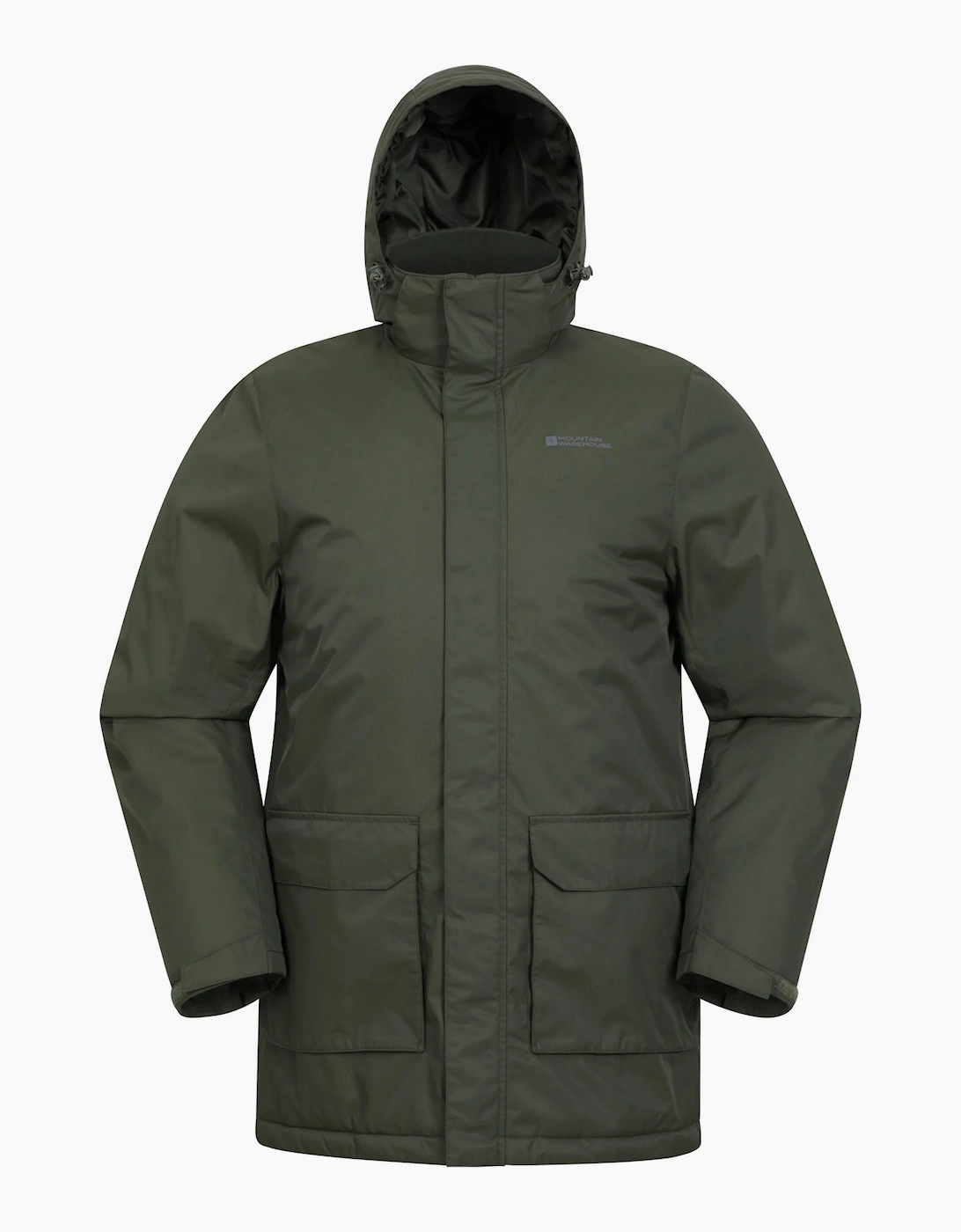 Mountain Warehouse Men's Green Ranger Padded Parka - Size: 48/Regular