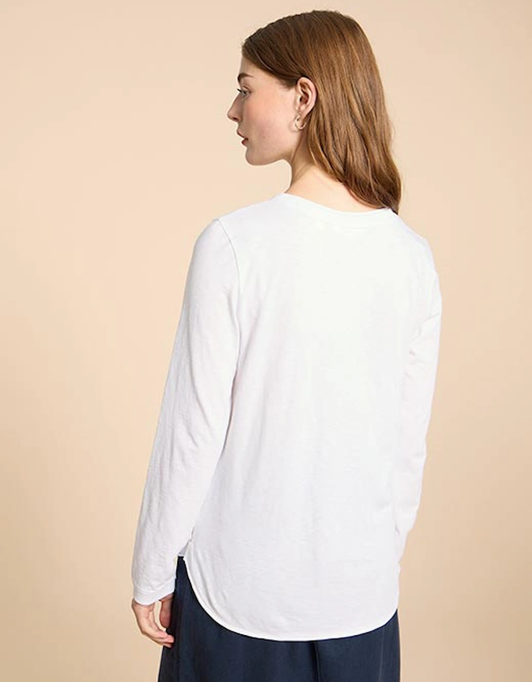 Women's Clara Long Sleeve Tee Brilliant White