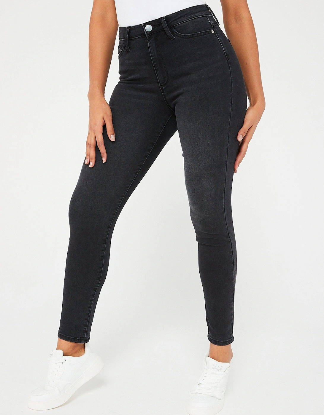 Relaxed Skinny Jeans - Washed Black, 3 of 2