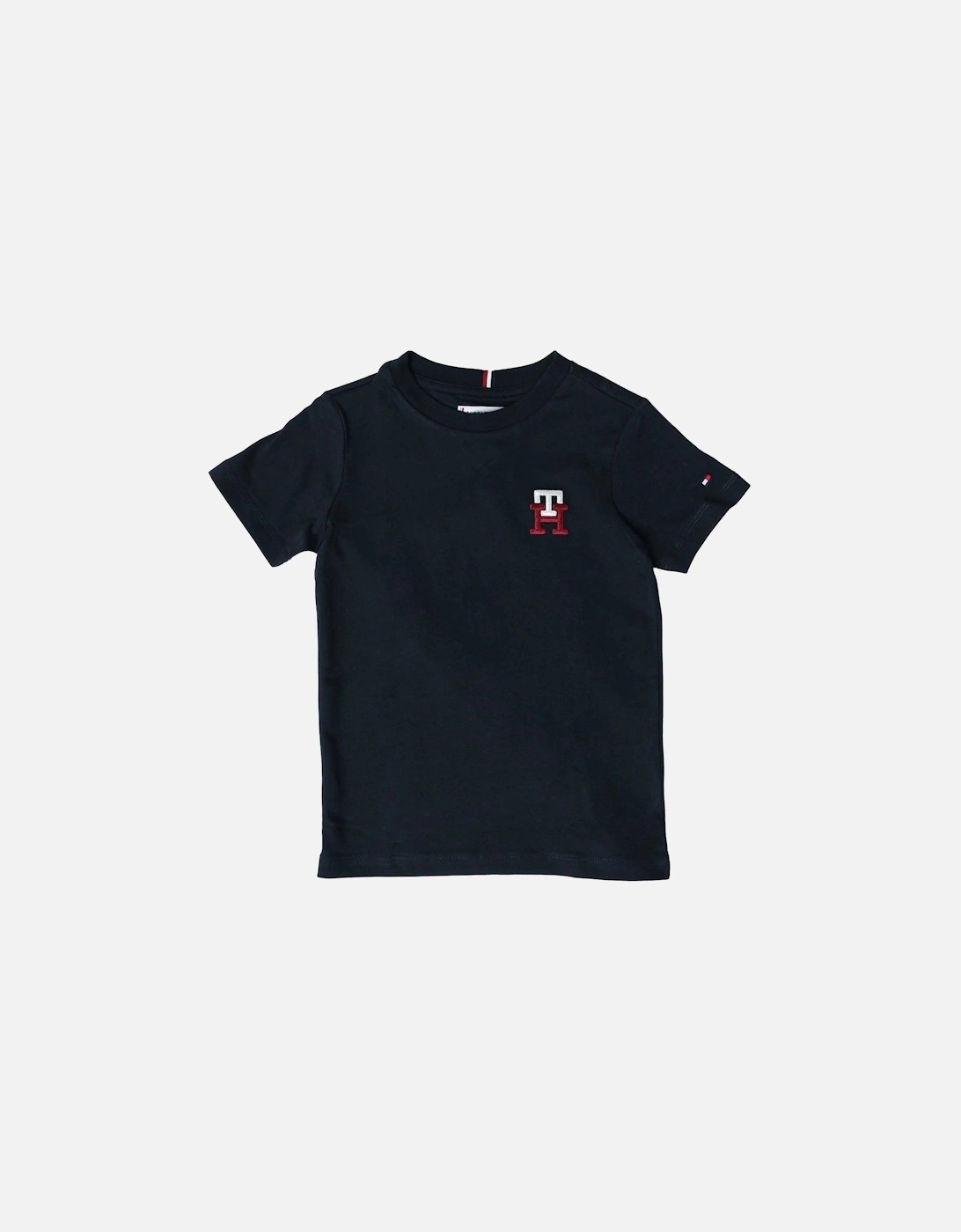 Boys Embroidered Monogram T-Shirt, 3 of 2