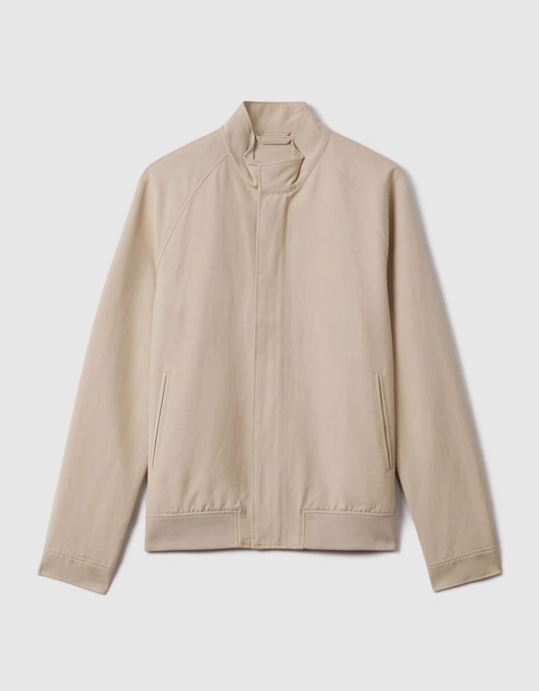 Cotton Blend Zip-Through Jacket