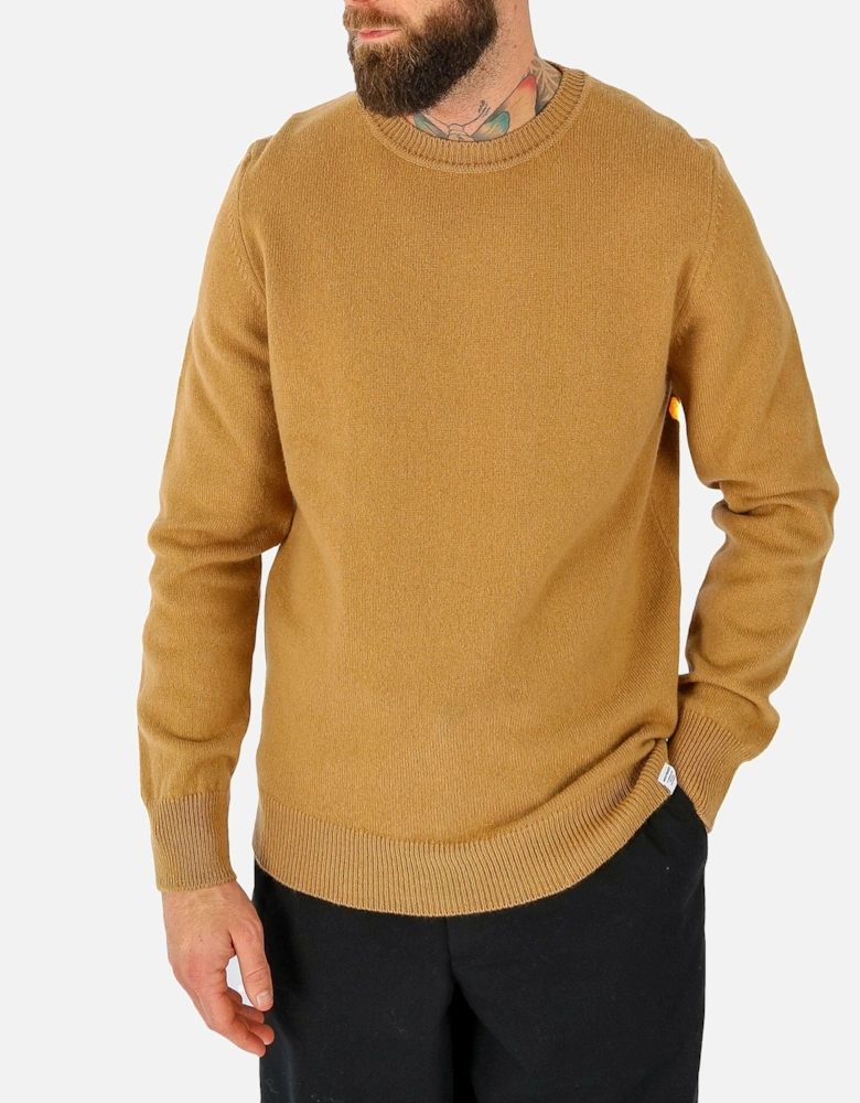 Sigfred Camel Crew Knitted Jumper