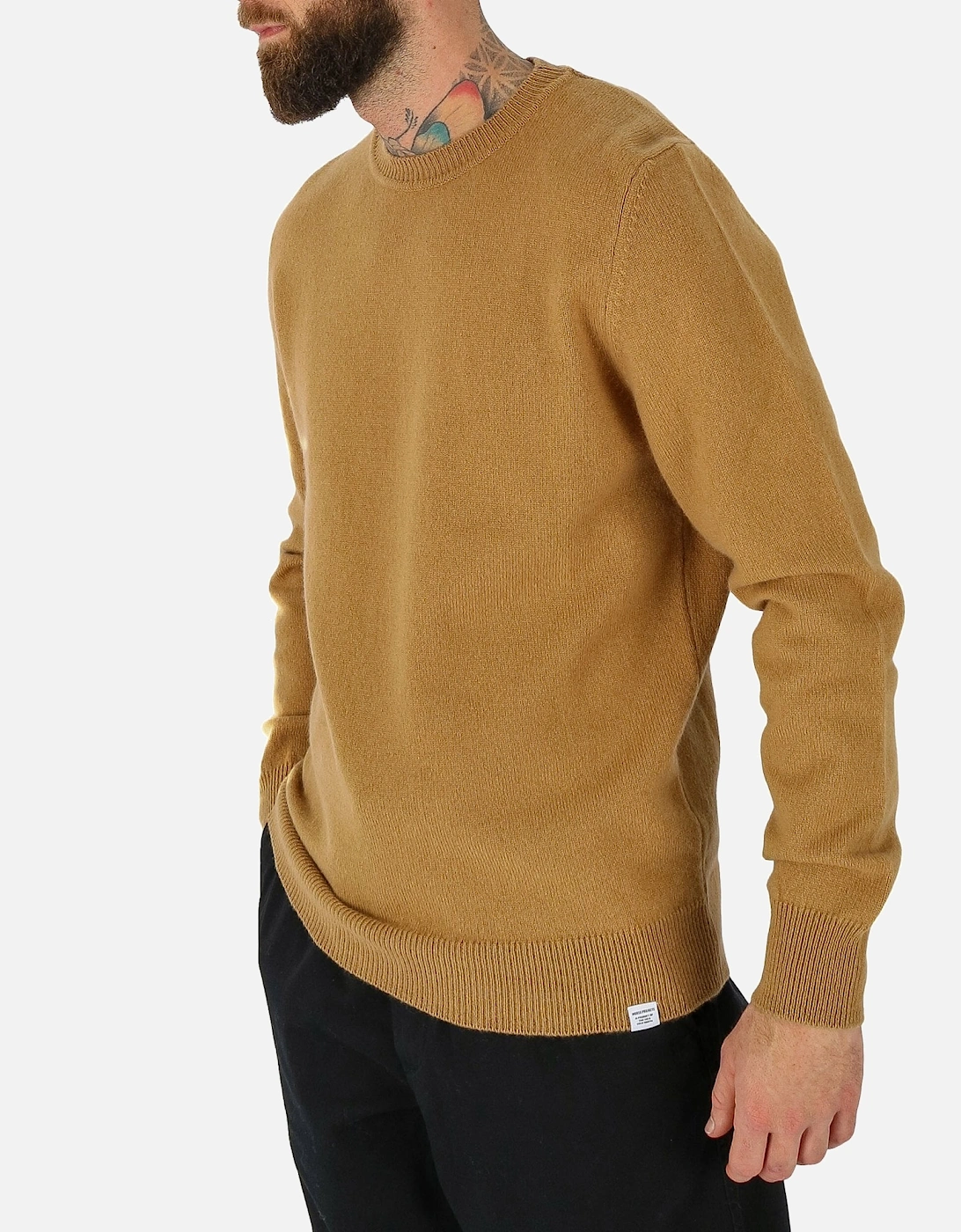 Sigfred Camel Crew Knitted Jumper