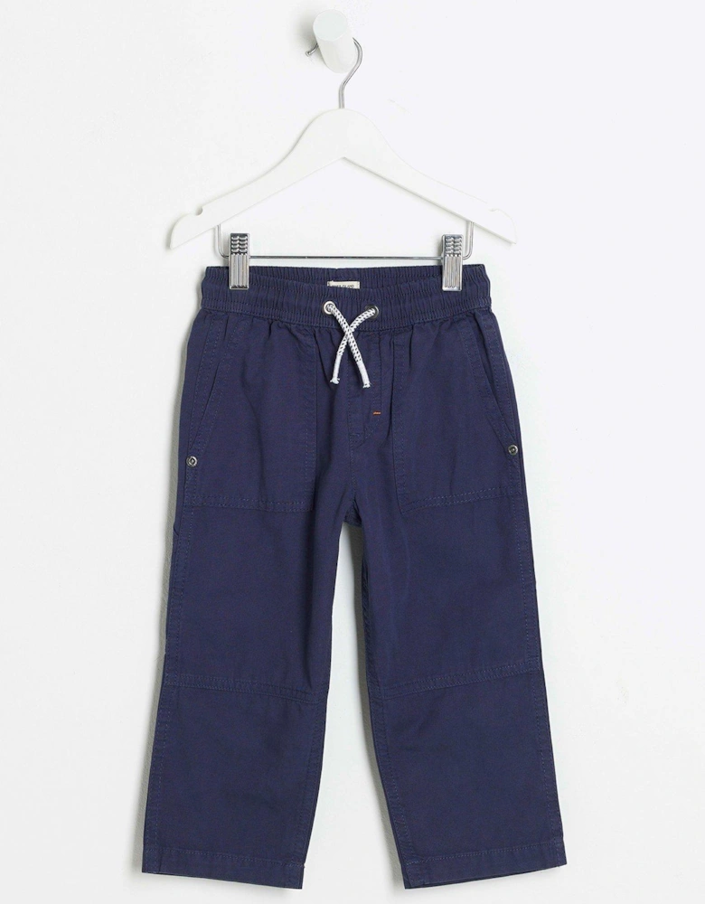 Baby Mini Boys Utility Carpenter Trousers - Navy
