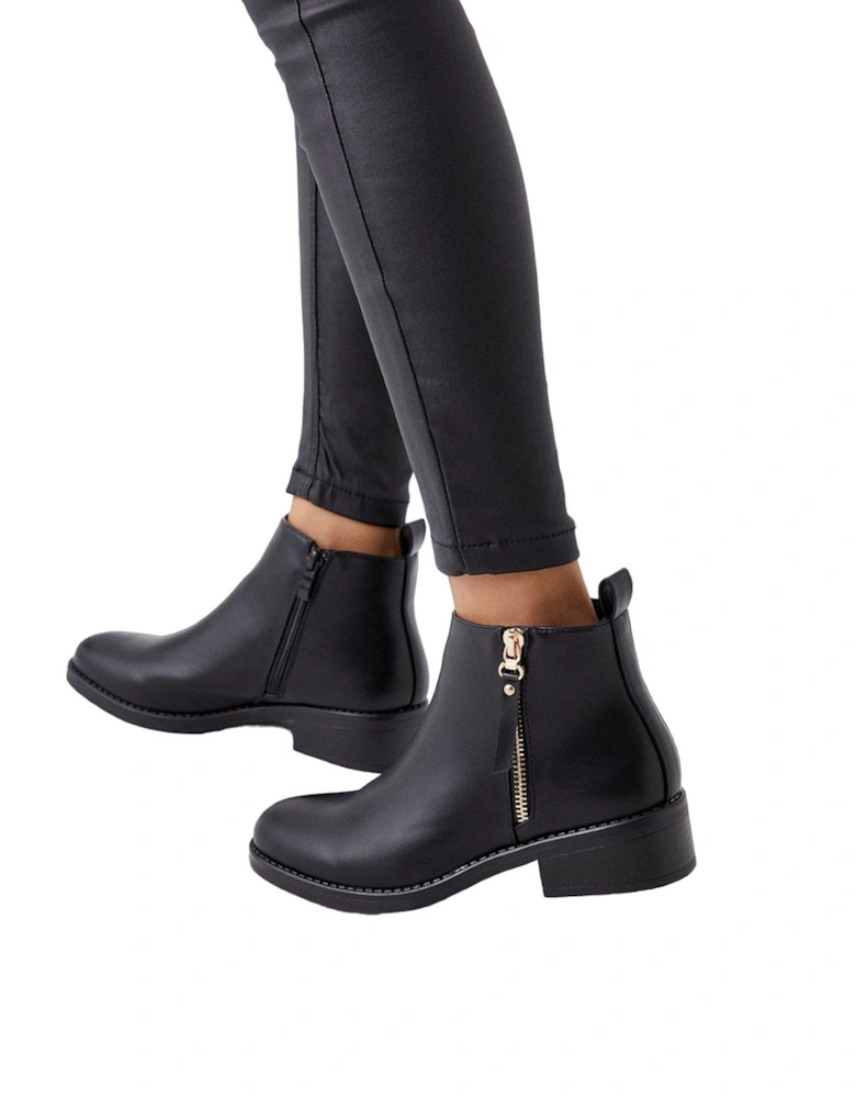 Womens/Ladies Myla Side Zip Ankle Boots