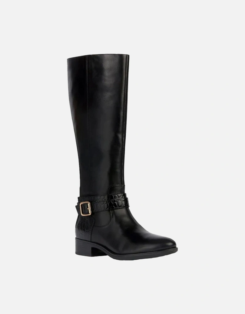 Womens/Ladies D Felicity A Leather Calf Boots