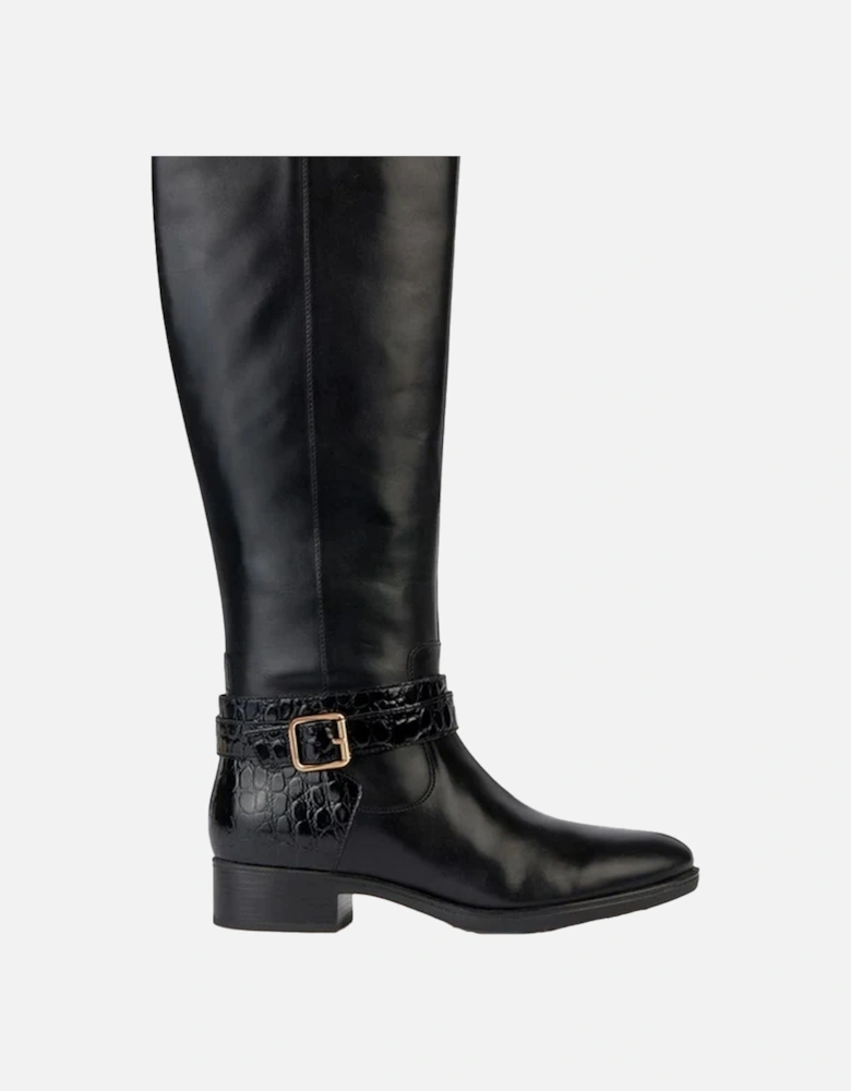 Womens/Ladies D Felicity A Leather Calf Boots