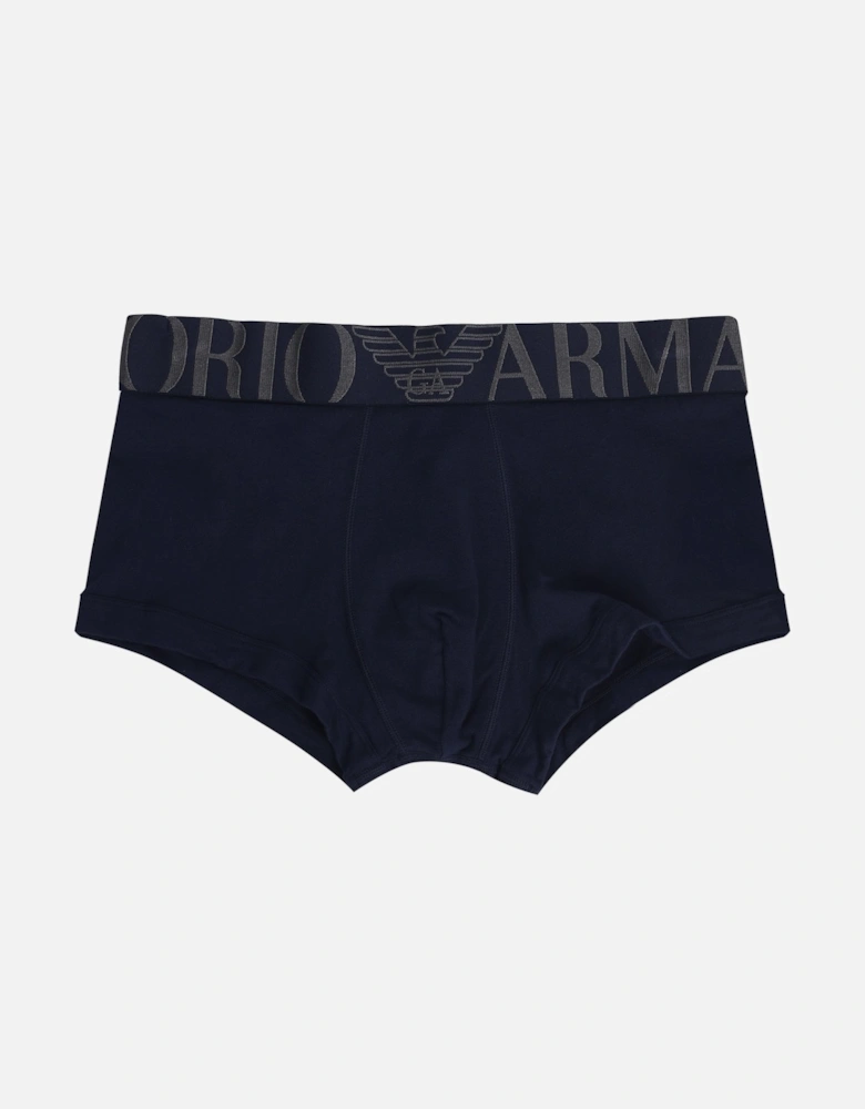 Emporio Logo Waistband Boxers Navy