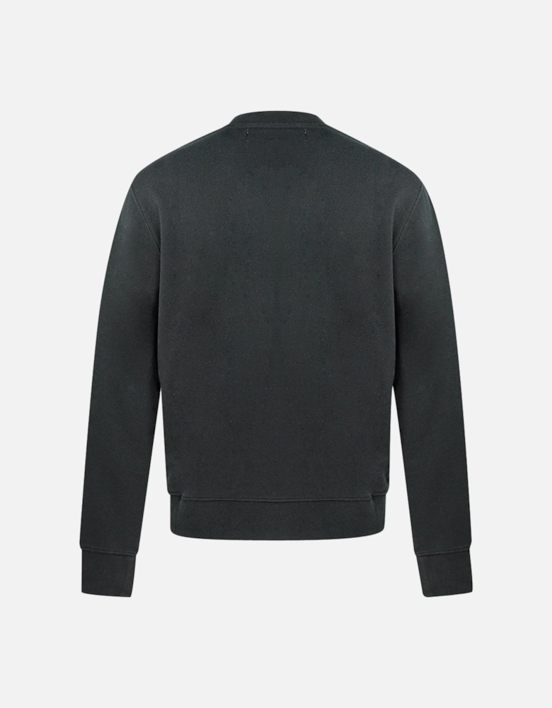 Off White Logo Black Slim Sweatshirt