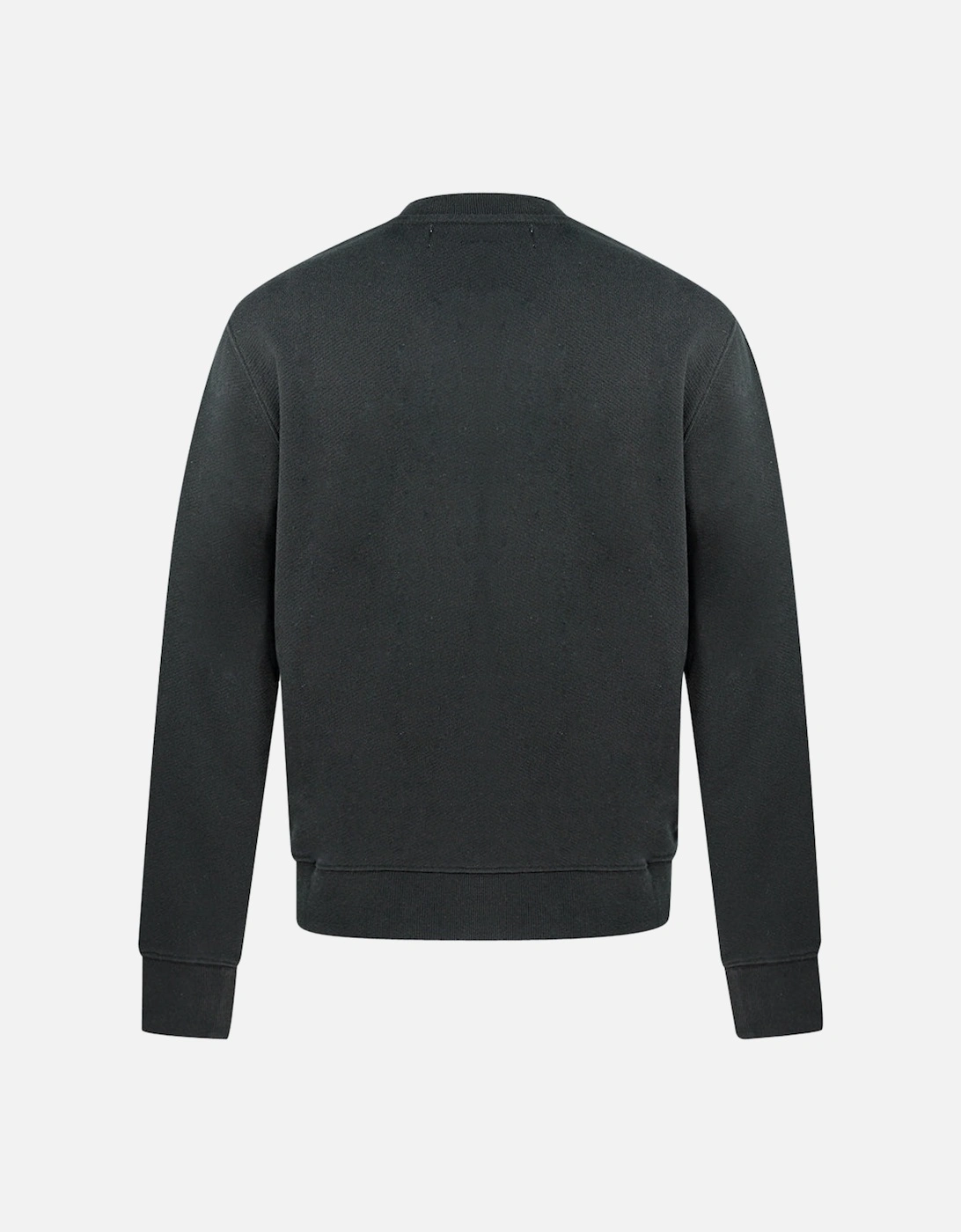 Off White Logo Black Slim Sweatshirt