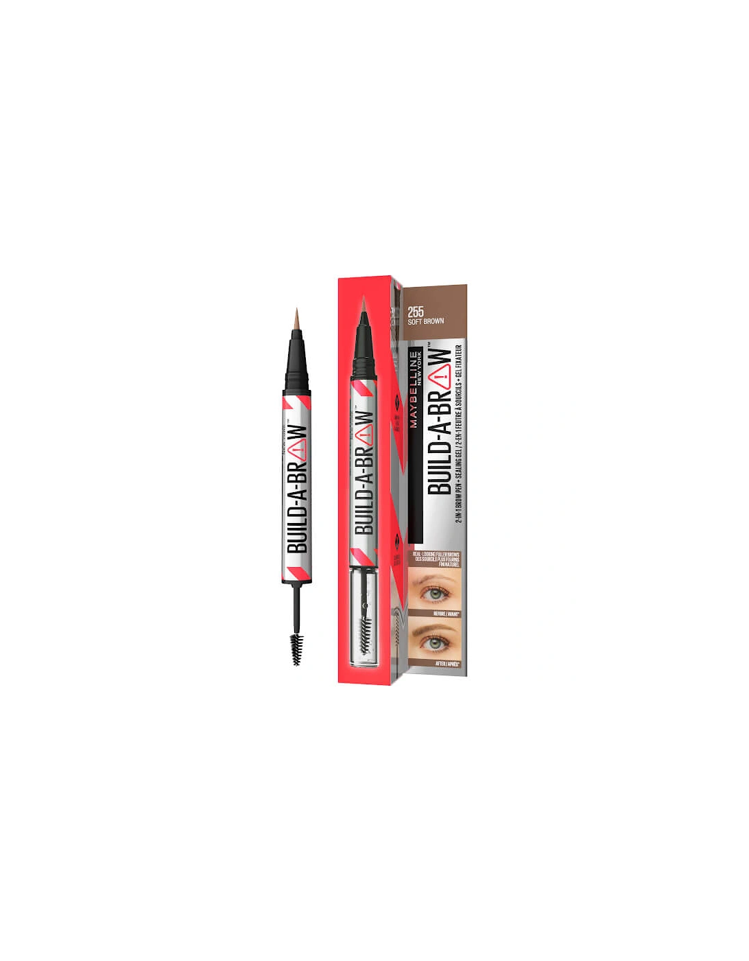Build-A-Brow 2 Easy Steps Eye Brow Pencil and Gel - Soft Brown, 2 of 1