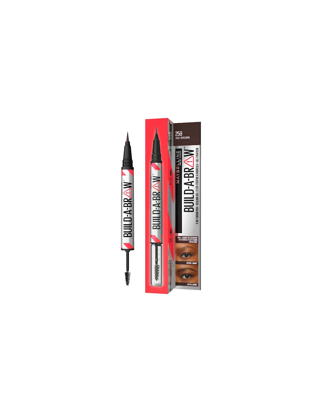 Build-A-Brow 2 Easy Steps Eye Brow Pencil and Gel - Ash Brown, 2 of 1