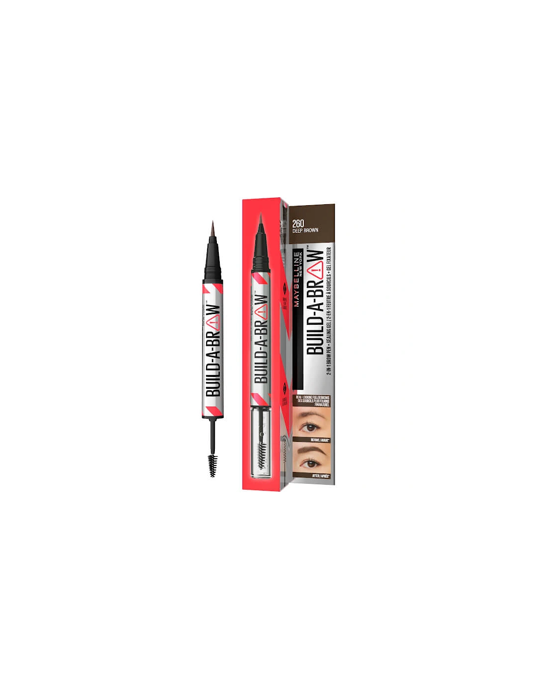 Build-A-Brow 2 Easy Steps Eye Brow Pencil and Gel - Deep Brown, 2 of 1