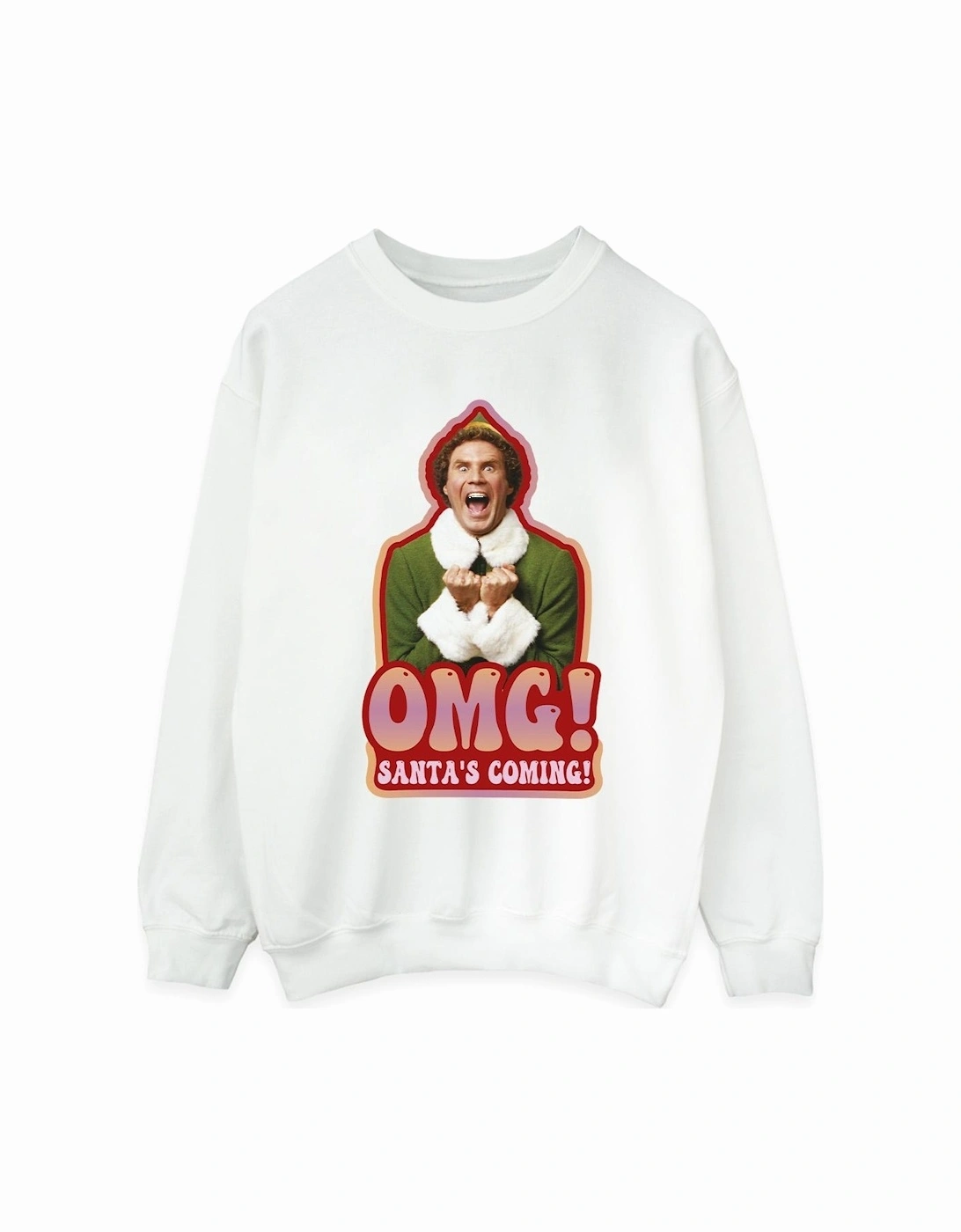Womens/Ladies Santa?'s Coming Sweatshirt, 4 of 3