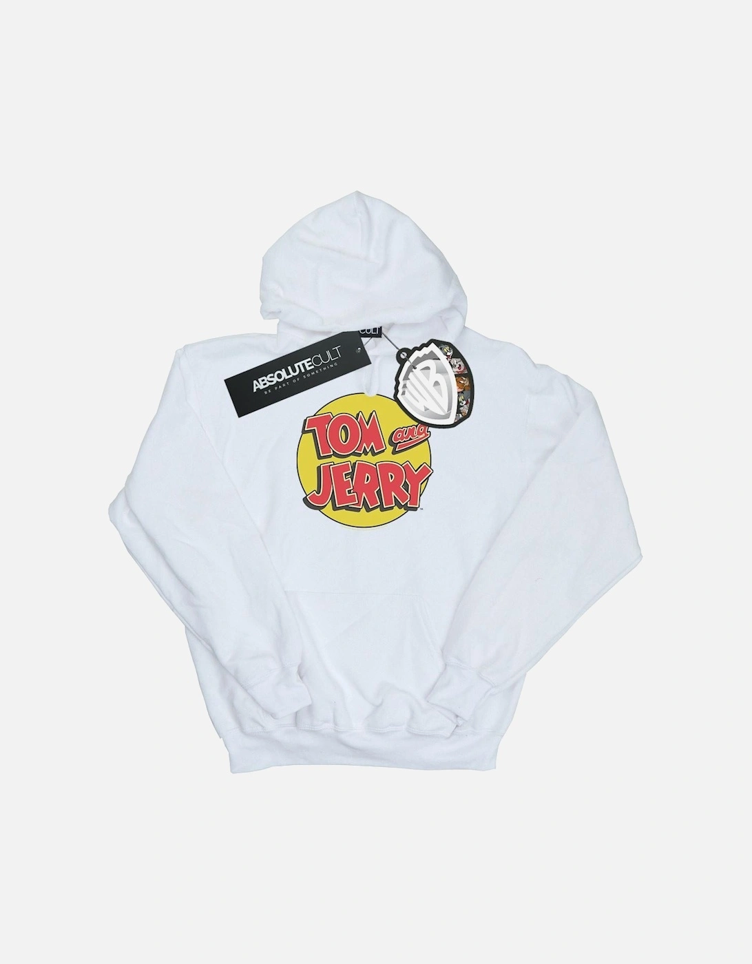 Tom And Jerry Girls Circle Logo Hoodie, 4 of 3