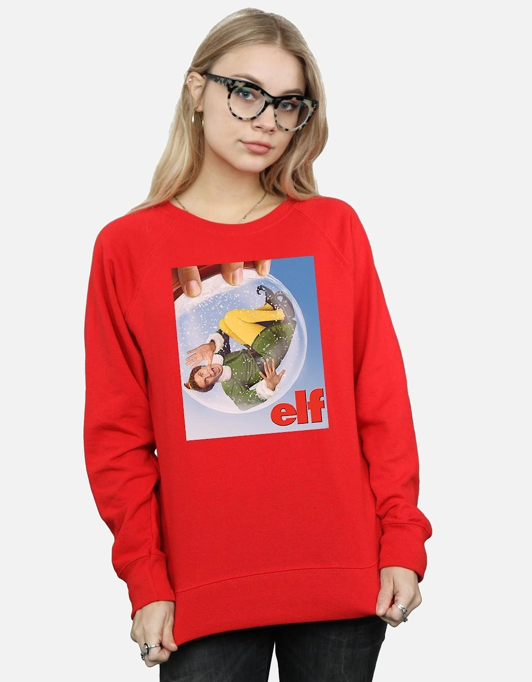 Womens/Ladies Snow Globe Poster Sweatshirt