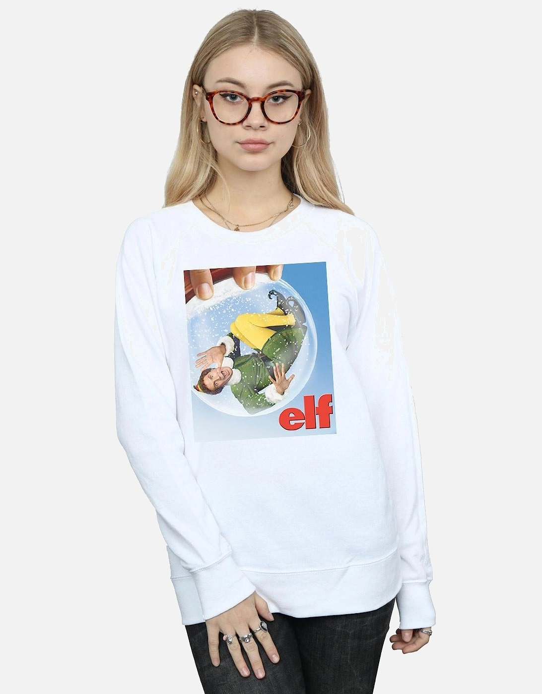 Womens/Ladies Snow Globe Poster Sweatshirt