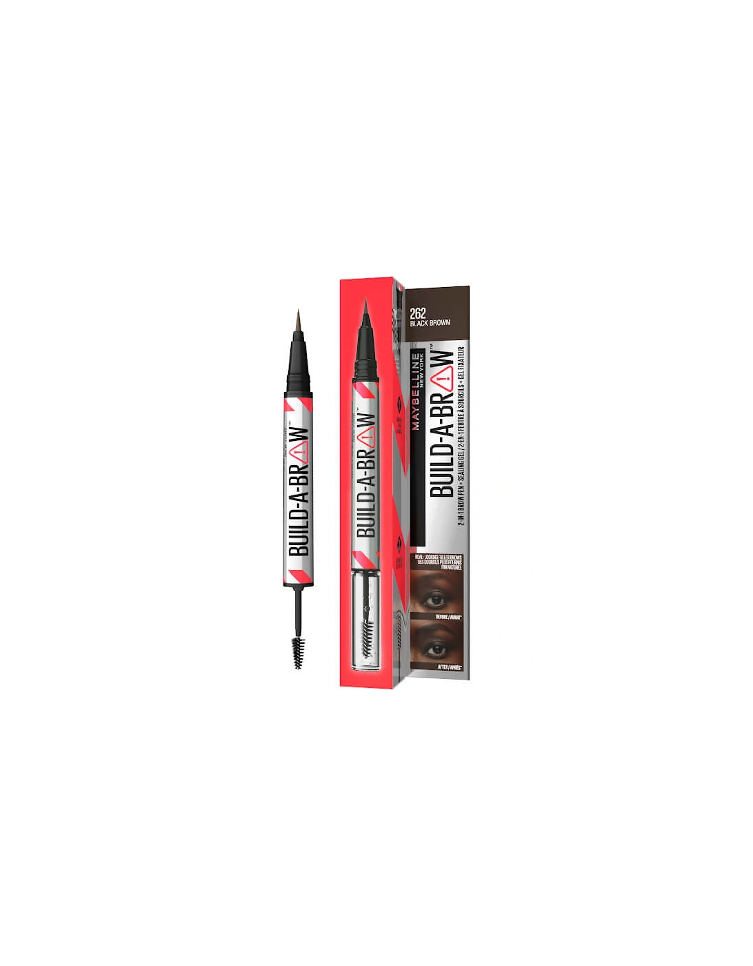 Build-A-Brow 2 Easy Steps Eye Brow Pencil and Gel - Black Brown, 2 of 1