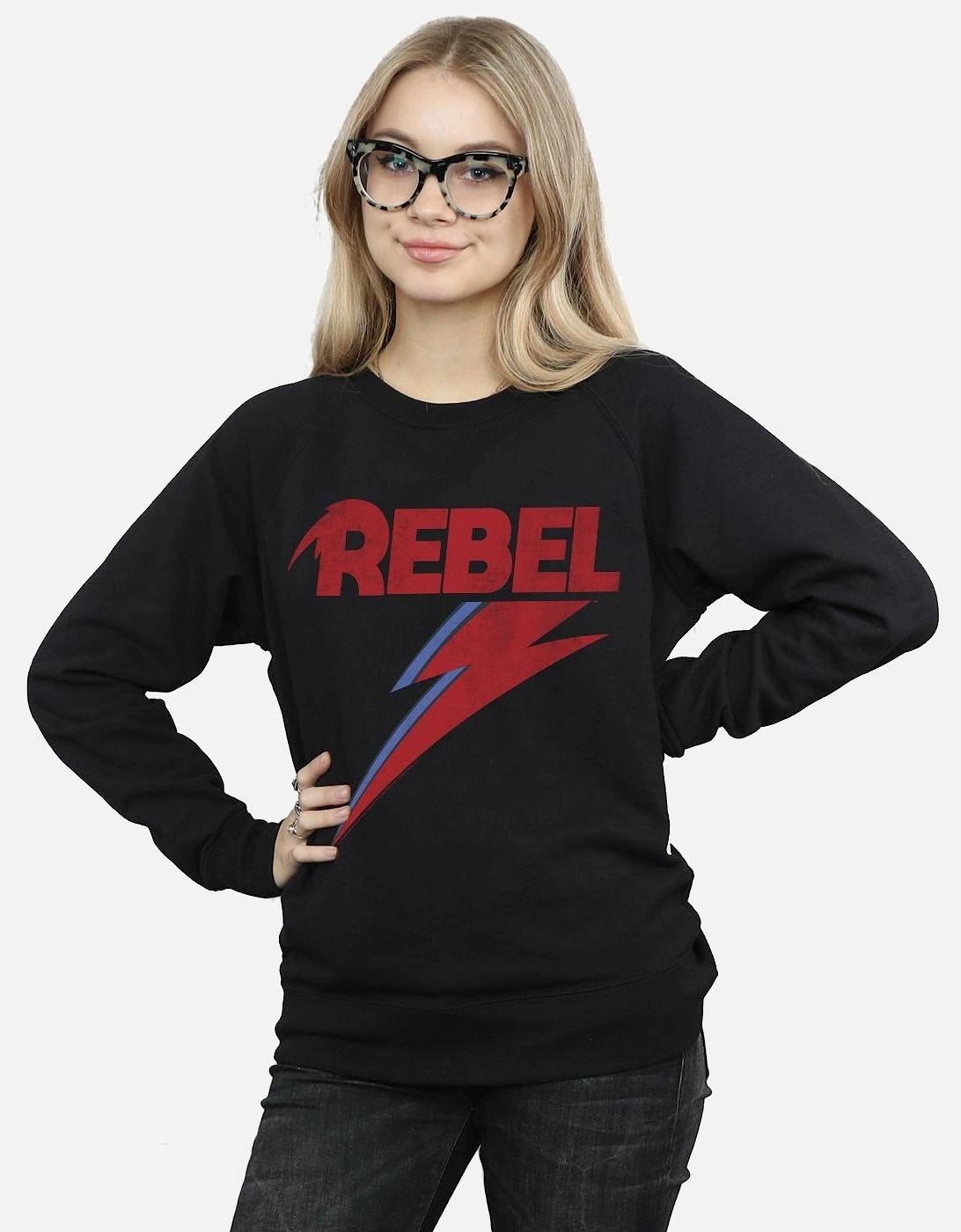 Womens/Ladies Distressed Rebel Sweatshirt