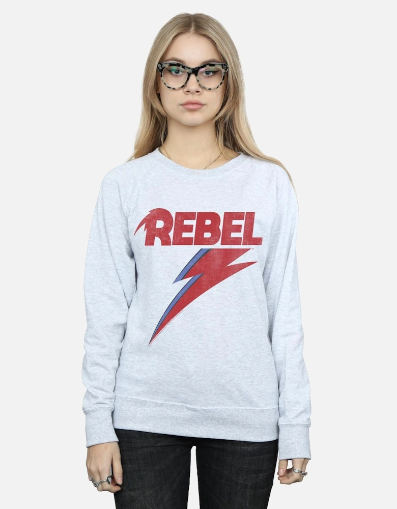 Womens/Ladies Distressed Rebel Sweatshirt