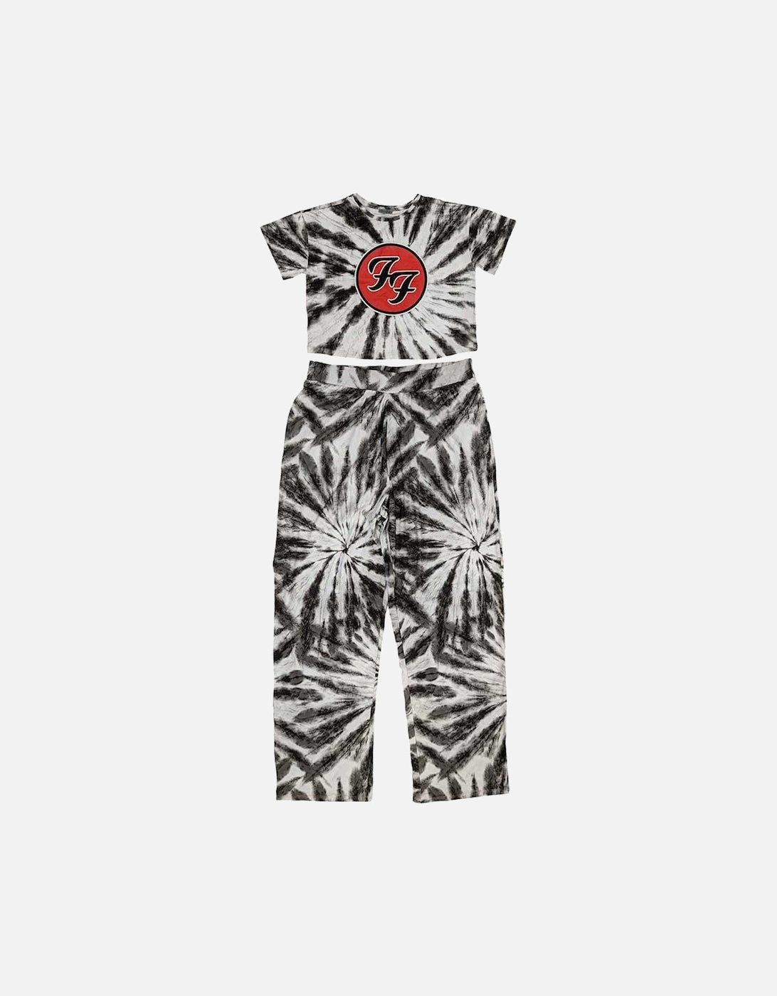 Womens/Ladies Tie Dye Logo Pyjama Set, 2 of 1