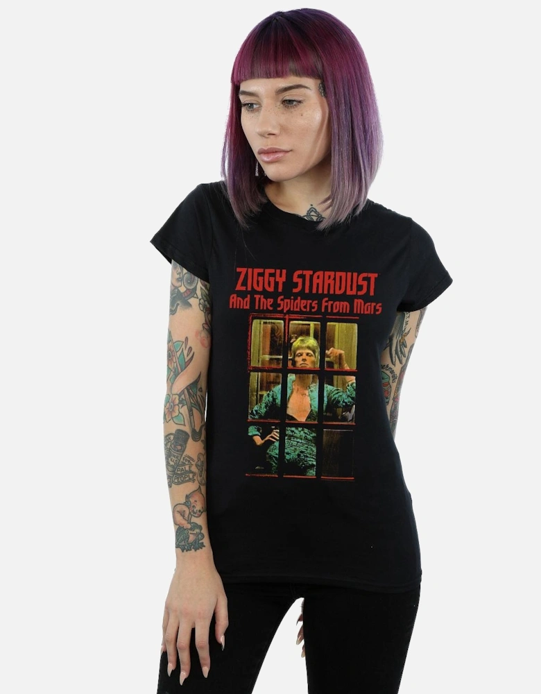 Womens/Ladies Ziggy Stardust Spider Cotton T-Shirt
