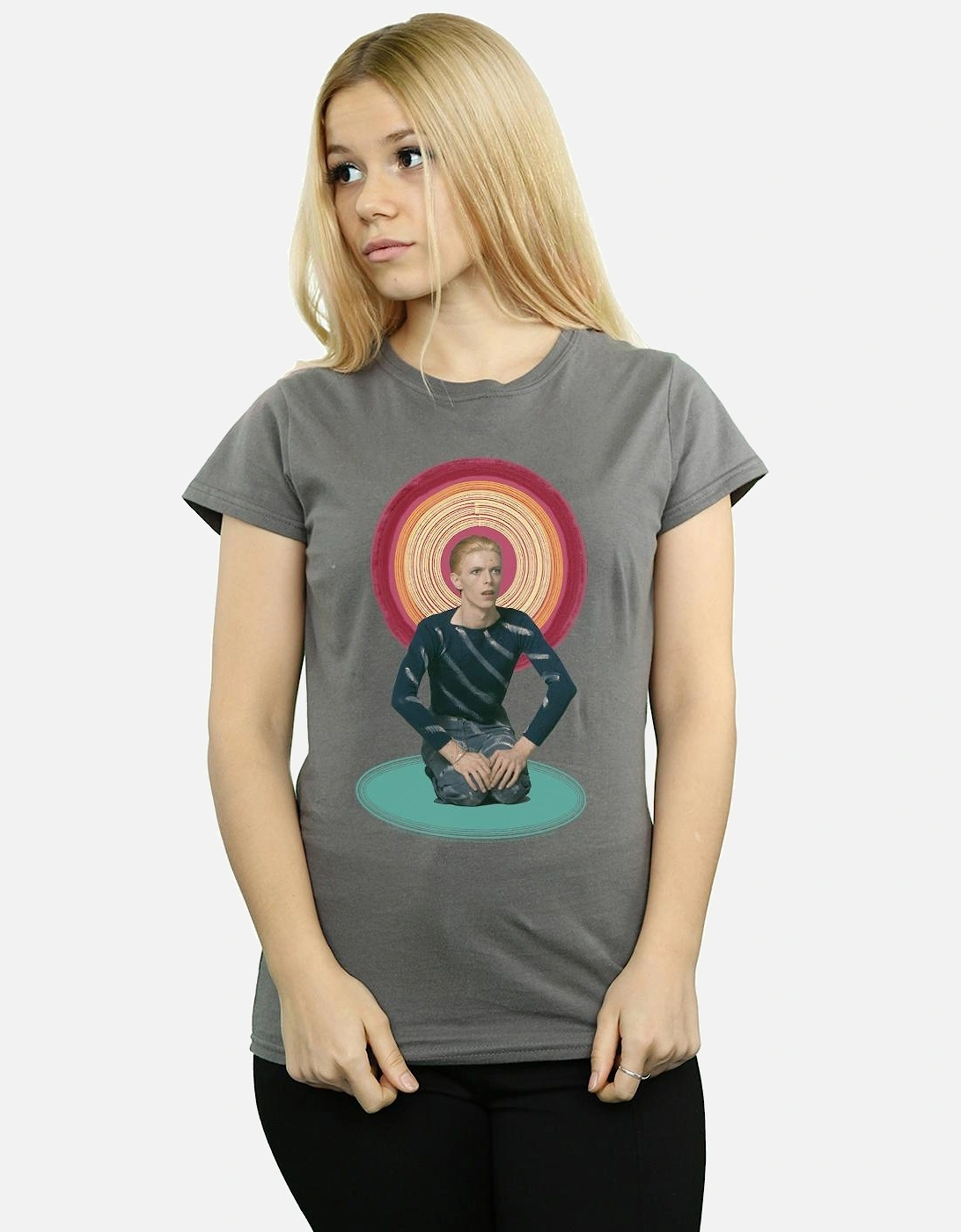 Womens/Ladies Kneeling Halo Cotton T-Shirt
