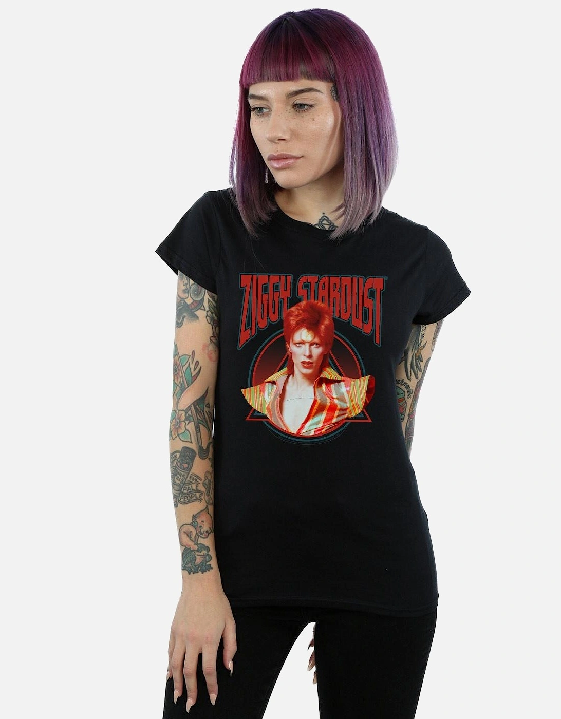 Womens/Ladies Ziggy Stardust Cotton T-Shirt