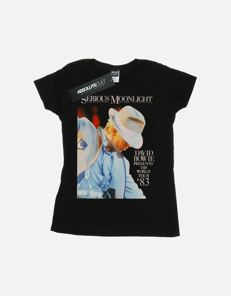 Womens/Ladies Serious Moonlight Cotton T-Shirt