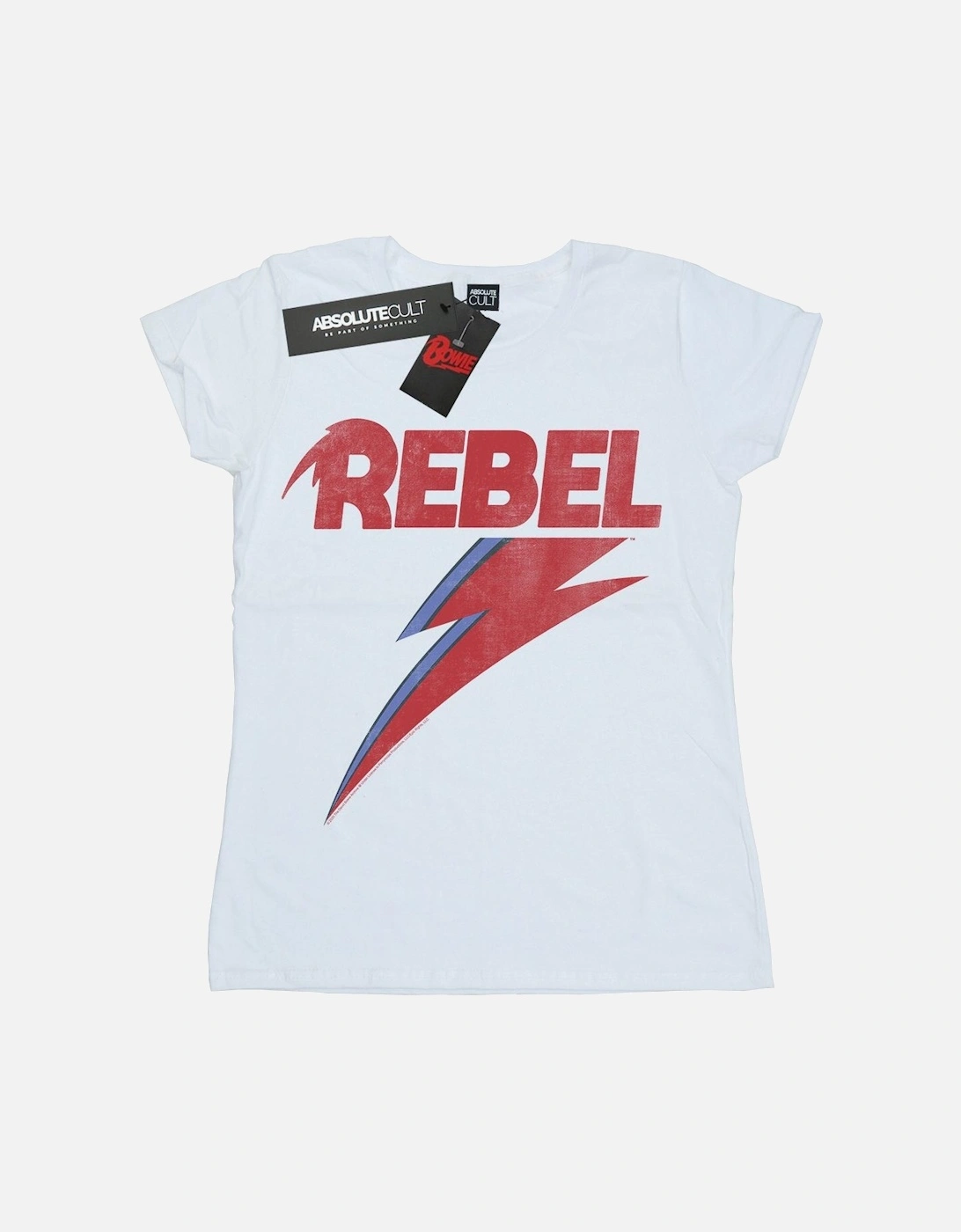 Womens/Ladies Distressed Rebel Cotton T-Shirt, 4 of 3