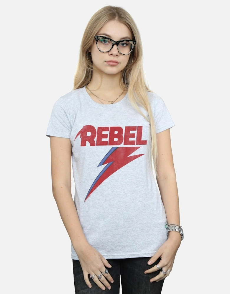 Womens/Ladies Distressed Rebel Cotton T-Shirt