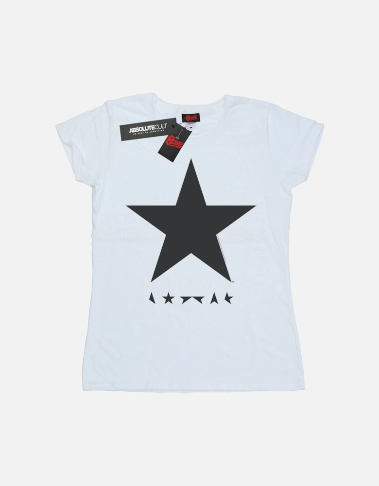 Womens/Ladies Star Logo Cotton T-Shirt