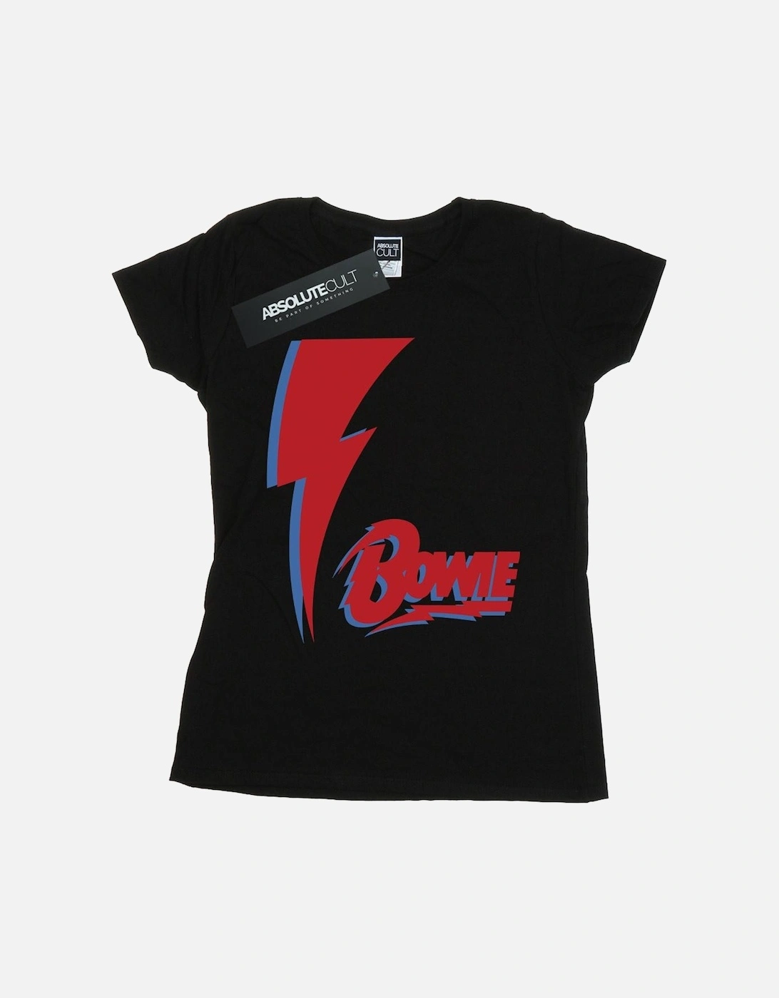 Womens/Ladies Red Bolt Cotton T-Shirt, 4 of 3
